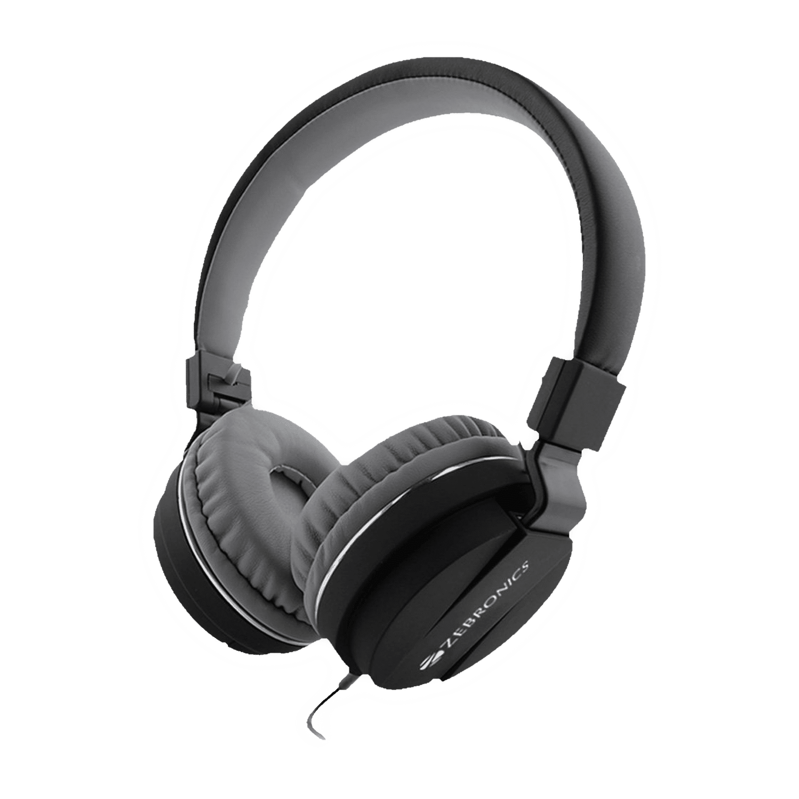 Buy Zebronics Storm Wired Headphone with Mic On Ear Black